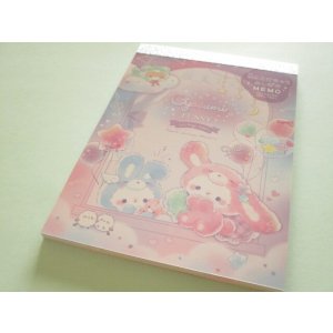 Photo: Kawaii Cute とけちゃう Large Memo Pad Oyasumi Bunny Q-LiA *Dream (04805)