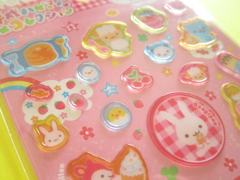 Photo3: Kawaii Cute Sticker Sheet 平成ハピ×2 コレクション San-x *なかよしネット (SE74501)