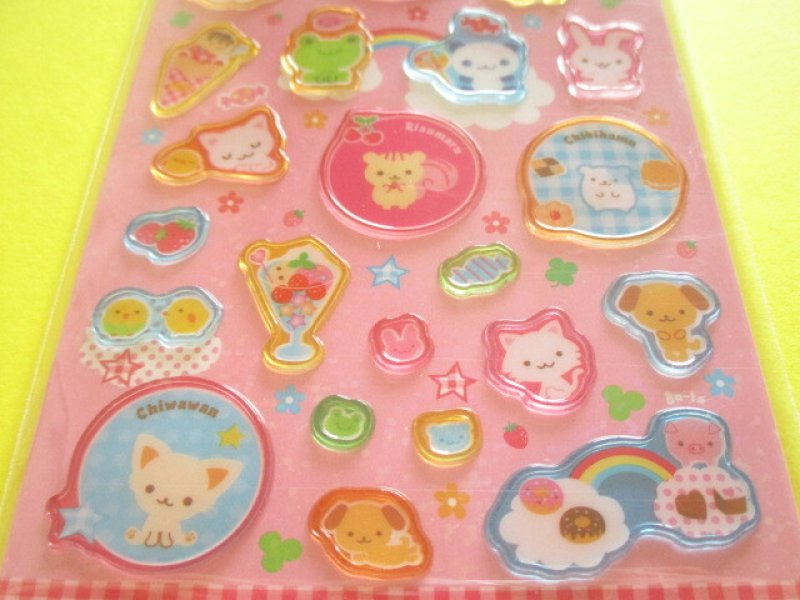 Photo2: Kawaii Cute Sticker Sheet 平成ハピ×2 コレクション San-x *なかよしネット (SE74501)