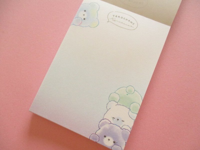 Photo1: Kawaii Cute Tarochans Mini Memo Pad Crux *クマタロブルー (139291)