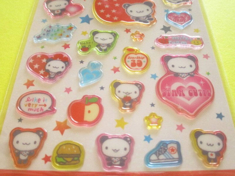 Photo2: Kawaii Cute Sticker Sheet 平成ハピ×2 コレクション San-x *Star Cutie (SE74503)