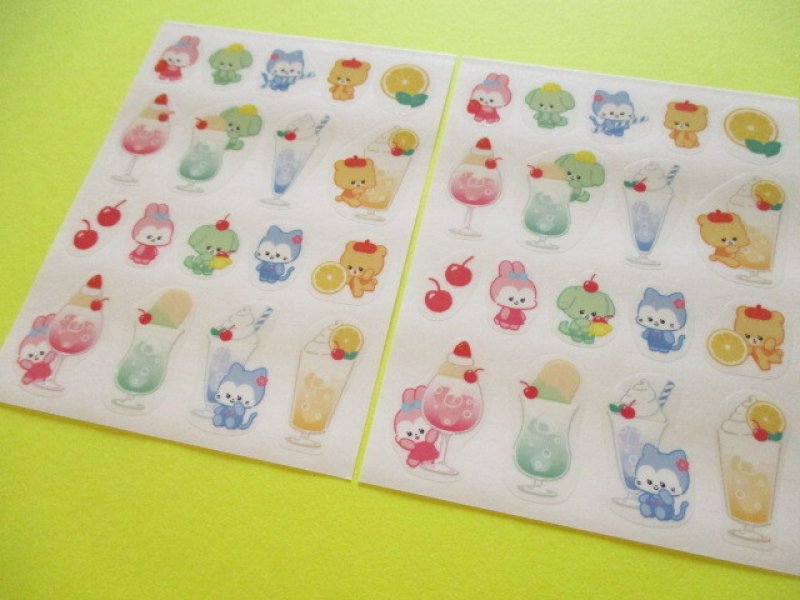 Photo1: Kawaii Cute Film Stickers Set Kyowa *Colourful Cream Soda (62-F39)