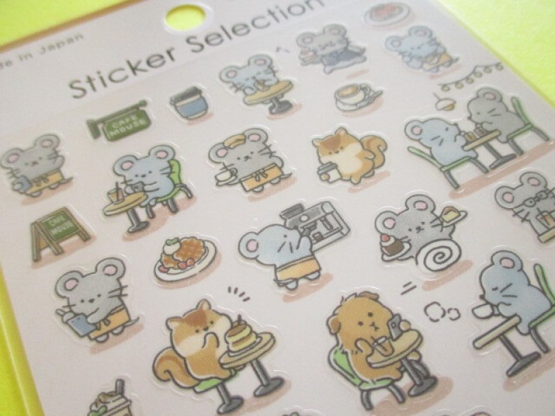 Photo3: Kawaii Cute Stickers Sheet Gaia *ネズミのカフェ (466843-2)