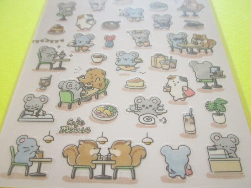 Photo2: Kawaii Cute Stickers Sheet Gaia *ネズミのカフェ (466843-2)
