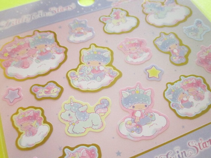 Photo3: Kawaii Cute Stickers Sheet Sanrio *Little Twin Stars (Aurora Unicorn 417536）