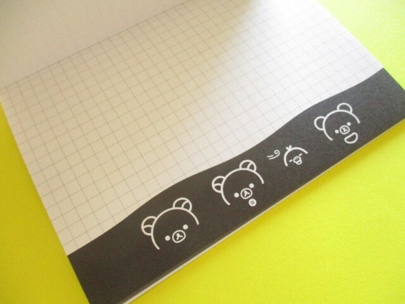 Photo3: Kawaii Cute Large Memo Pad Basic Rilakkuma San-x *Monochrome (MH31501)