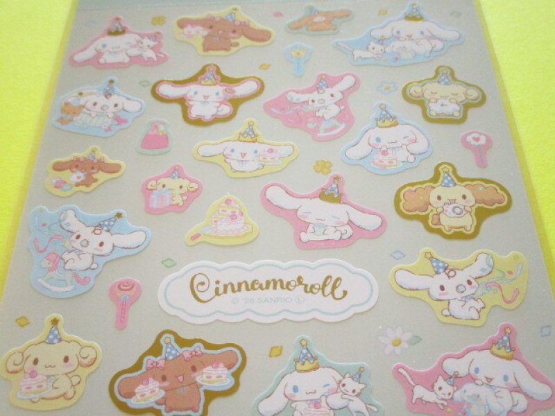 Photo1: Kawaii Cute Stickers Sheet Sanrio *Cinnamoroll (AFTER PARTY 417475）
