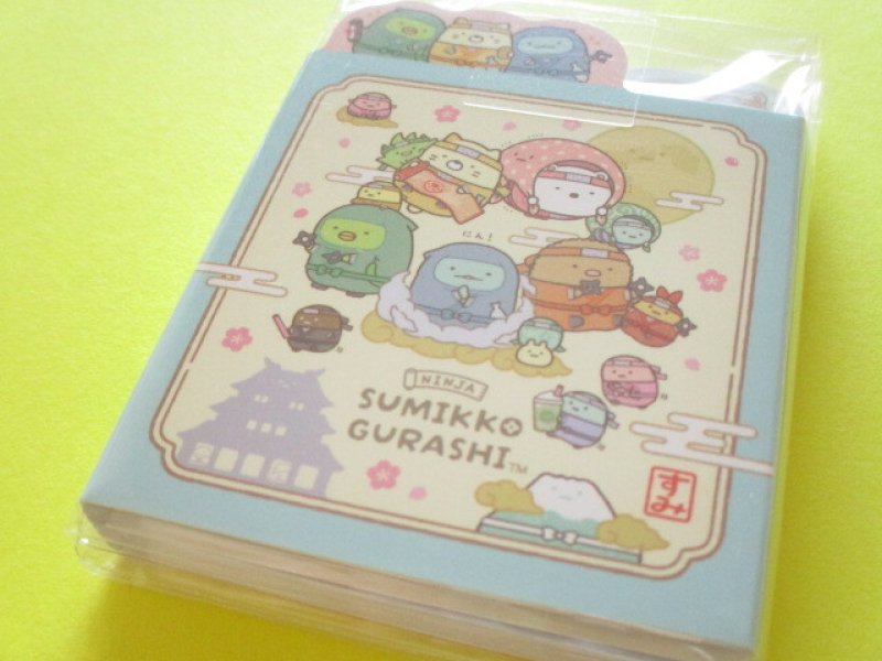 Photo1: Kawaii Cute Patapata Mini Memo Pad Set Sumikkogurashi San-x *忍者 (MH31801) (1)