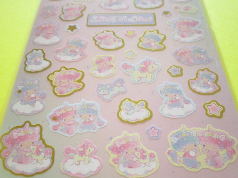 Photo2: Kawaii Cute Stickers Sheet Sanrio *Little Twin Stars (Aurora Unicorn 417536）