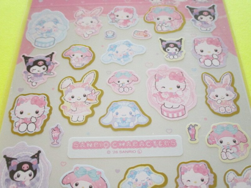 Photo1: Kawaii Cute Stickers Sheet Sanrio *Sanrio Characters (ねこみみ Maid Café 417574）