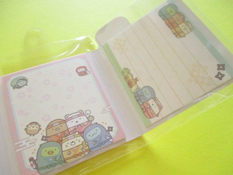 Photo2: Kawaii Cute Patapata Mini Memo Pad Set Sumikkogurashi San-x *忍者 (MH31802)