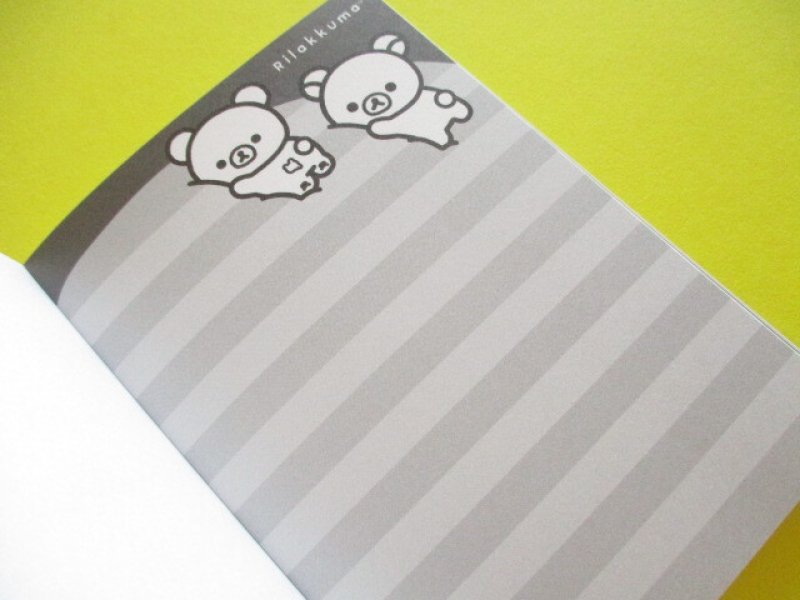 Photo2: Kawaii Cute Large Memo Pad Basic Rilakkuma San-x *Monochrome (MH31501)
