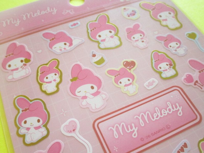 Photo3: Kawaii Cute Stickers Sheet Sanrio *My Melody (Girlish Power in Pink 417451）