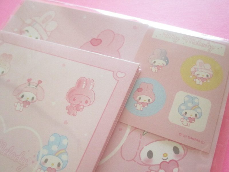Photo1: Kawaii Cute Letter Set Sanrio *My Melody (Girly Pop Heart 416546)
