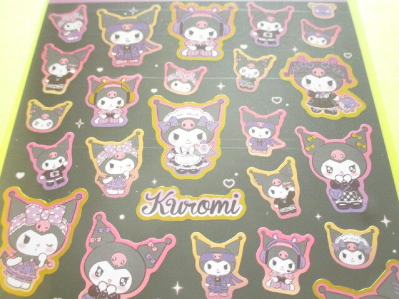Photo1: Kawaii Cute Stickers Sheet Sanrio *Kuromi (Kuromi Collection 417468）