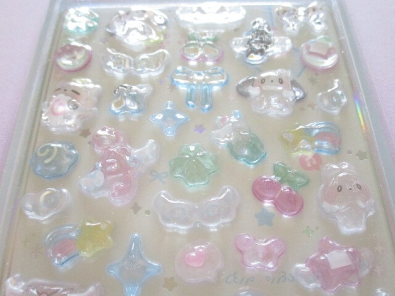 Photo1: Kawaii Cute Bonbon Drop Stickers Sheet Q-Lia *ういっしゅBonbon (01214) 