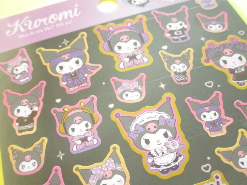 Photo3: Kawaii Cute Stickers Sheet Sanrio *Kuromi (Kuromi Collection 417468）