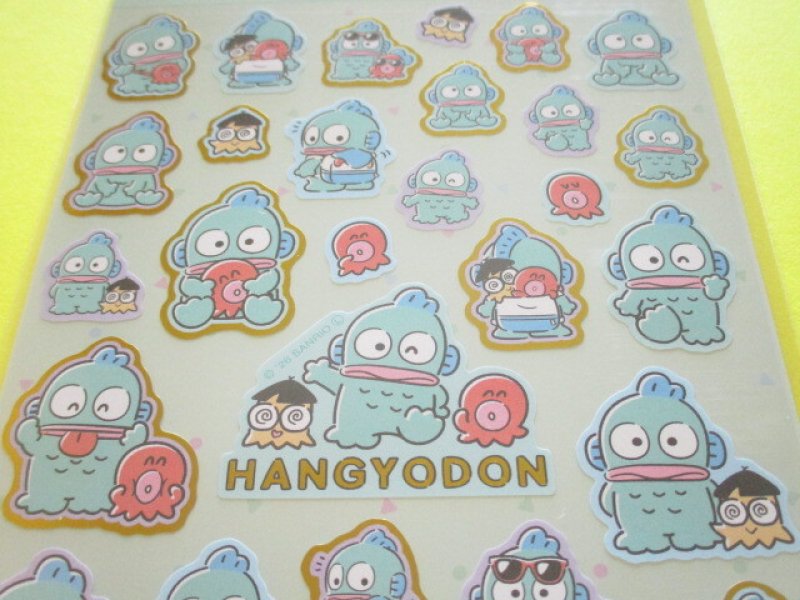 Photo1: Kawaii Cute Stickers Sheet Sanrio *Hangyodon (つれてってリュック 417512）