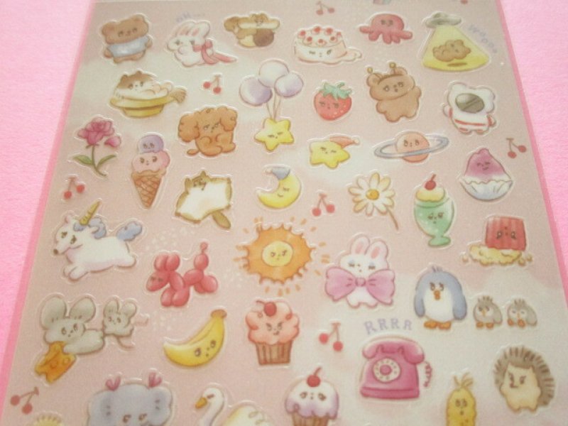Photo1: Kawaii Cute Stickers Sheet Mind Wave *YumeYume Sekai (82058)