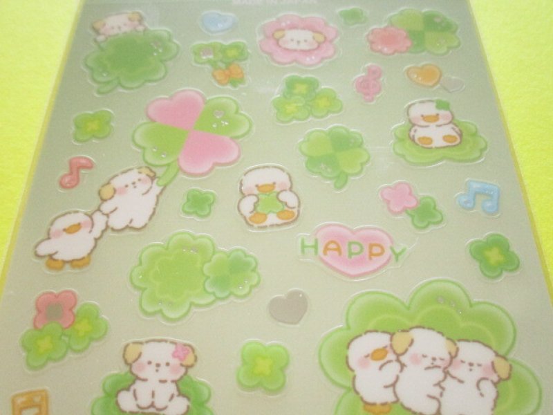 Photo1: Kawaii Cute Fluffy World Stickers Sheet Gaia *Clover (468249)