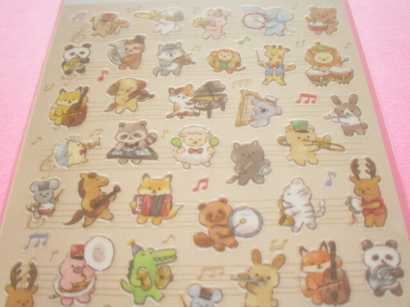 Photo1: Kawaii Cute Stickers Sheet Mind Wave *ミニミニ行進曲 (82368)