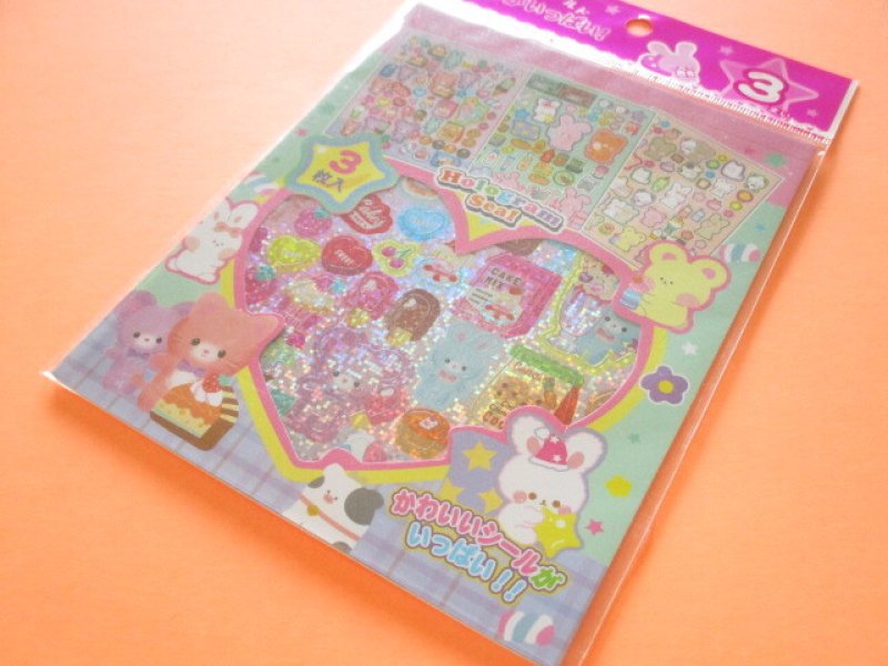Photo1: Kawaii Cute シールがいっぱい！ふわもふワールドStickers Sheet Lemon (887540) (1)
