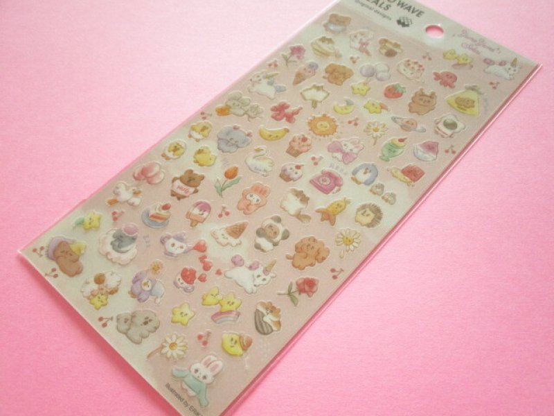 Photo1:  Kawaii Cute Stickers Sheet Mind Wave *YumeYume Sekai (82058) (1)