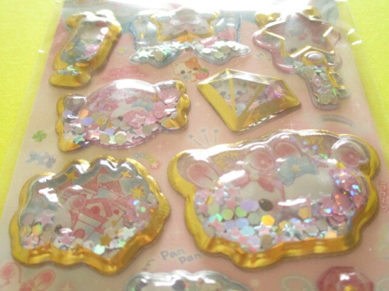 Photo1: Kawaii Cute Kira Shaka Jewelry Stickers Sheet Q-Lia *Candy Twins (01209)