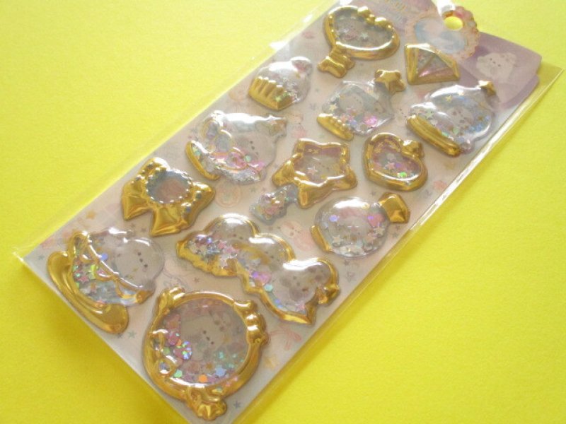 Photo1: Kawaii Cute Kira Shaka Jewelry Stickers Sheet Q-Lia *Kirarin Enaga March (01210) (1)