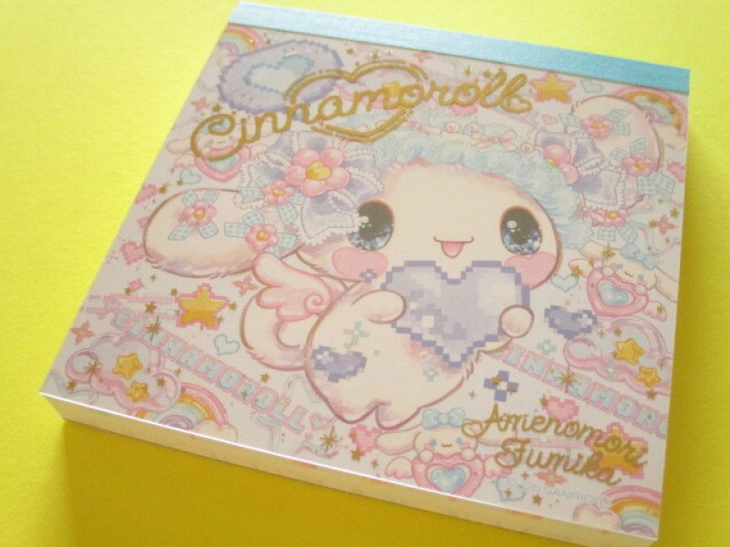 Photo1: Kawaii Cute Medium Memo Pad Sanrio Characters × 飴ノ森ふみか Amenomori Fumika Clothes Pin *Cinnamoroll (MM-84174)  (1)