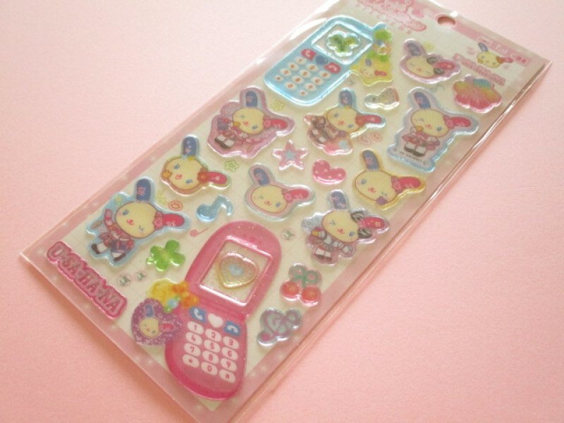 Photo1: Kawaii Cute 平成はっぴーフォン Stickers Sheet U*SA*HA*NA Crux *コギャル (139021) (1)
