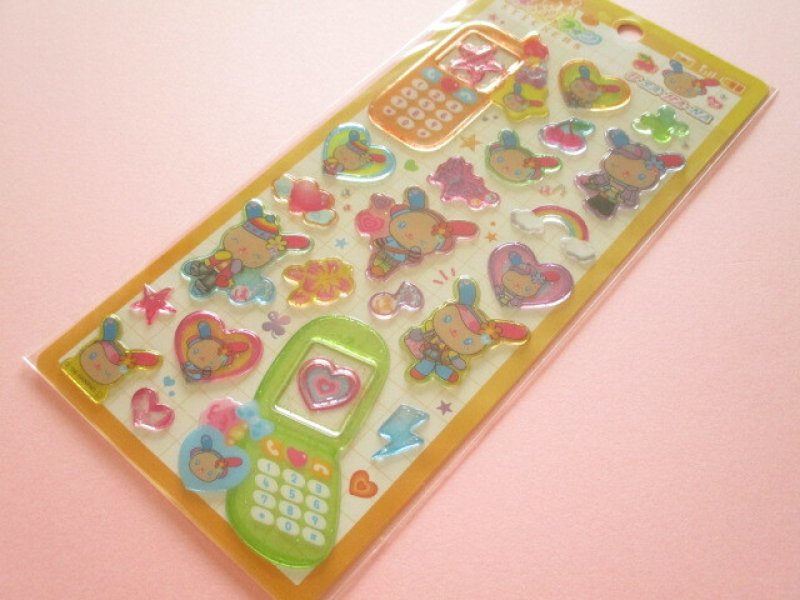Photo1: Kawaii Cute 平成はっぴーフォン Stickers Sheet U*SA*HA*NA Crux *Pop Gal (139022) (1)