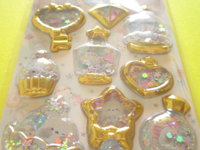 Photo1: Kawaii Cute Kira Shaka Jewelry Stickers Sheet Q-Lia *Kirarin Enaga March (01210)