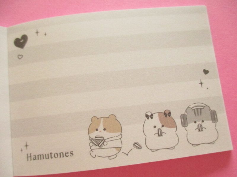 Photo2: Kawaii Cute Mini Memo Pad はむコレ Crux *Hamutones (139310)