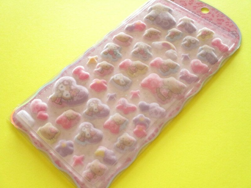 Photo1: Kawaii Cute Cotton Puffy Stickers Sheet Sanrio *Leopard Mode (137575) (1)