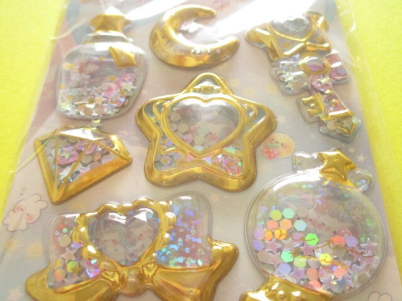 Photo1: Kawaii Cute Kira Shaka Jewelry Stickers Sheet Q-Lia *Me Time Homies (01206)