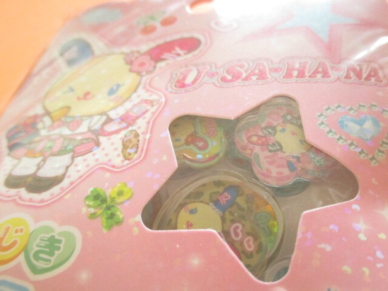 Photo1: Kawaii Cute Ohajiki Disc Sticker Flakes Sack Sanrio *U*SA*HA*NA/ コギャル (139030)