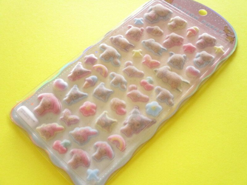 Photo1: Kawaii Cute Cotton Puffy Stickers Sheet Sanrio *Sanrio Characters 2 (137576) (1)