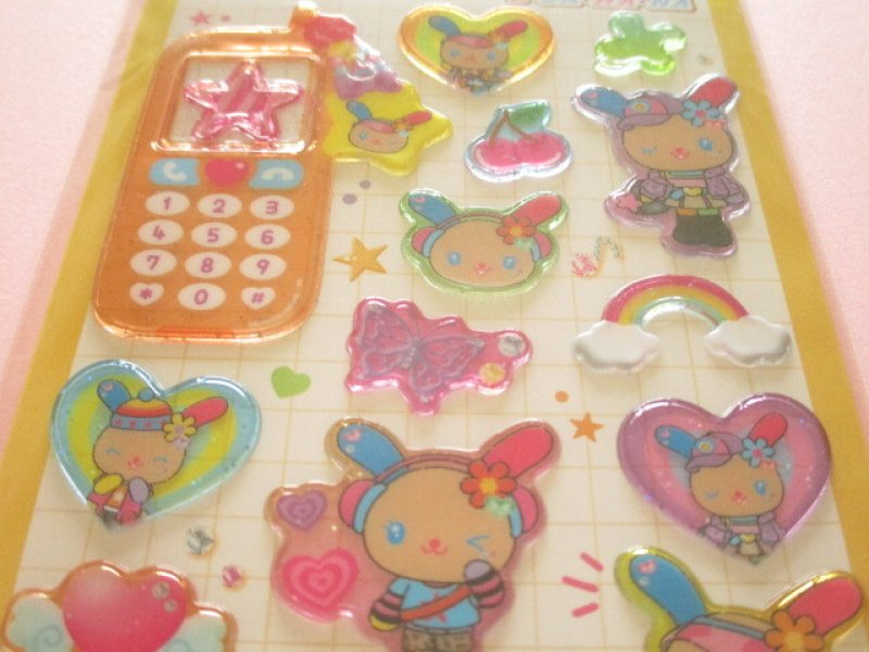 Photo1: Kawaii Cute 平成はっぴーフォン Stickers Sheet U*SA*HA*NA Crux *Pop Gal (139022)