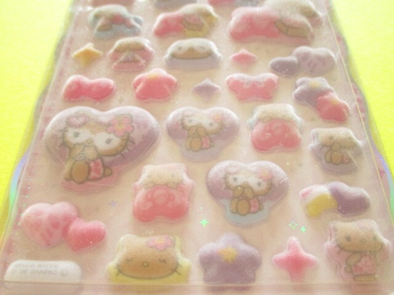 Photo2: Kawaii Cute Cotton Puffy Stickers Sheet Sanrio *Leopard Mode (137575)