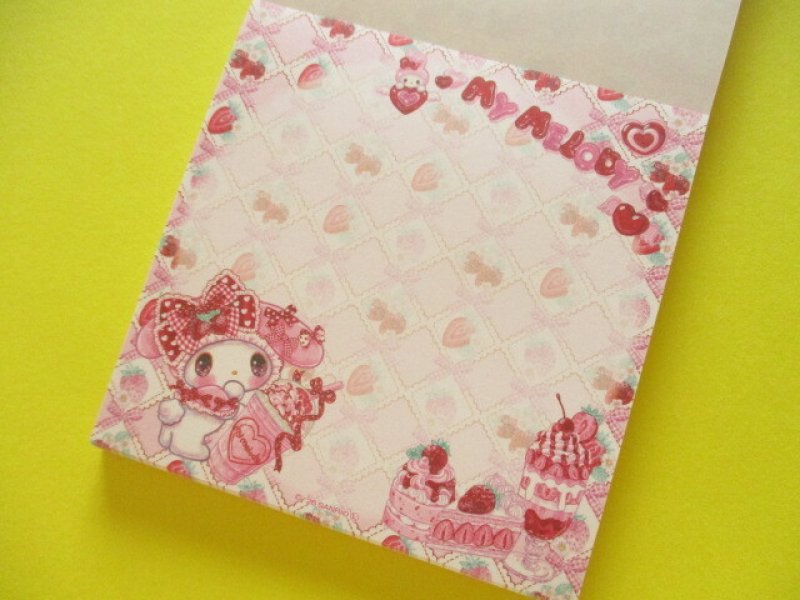 Photo1: Kawaii Cute Medium Memo Pad Sanrio Characters × 飴ノ森ふみか Amenomori Fumika Clothes Pin *My Melody (MM-84175)