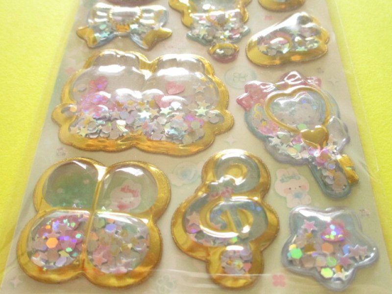 Photo2: Kawaii Cute Kira Shaka Jewelry Stickers Sheet Q-Lia *Cloud Pop Time (01205)