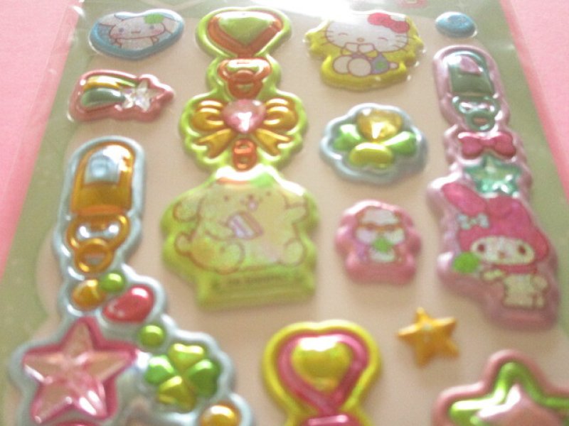 Photo1: Kawaii Cute Puku Kira Charm Stickers Sheet Sanrio *Sanrio Characters (137736）