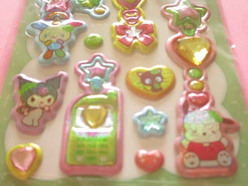 Photo2: Kawaii Cute Puku Kira Charm Stickers Sheet Sanrio *Sanrio Characters (137736）