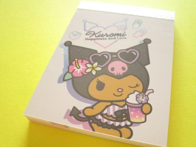 Photo1: Kawaii Cute Mini Memo Pad Kuromi Sanrio *Tropical (139706） (1)