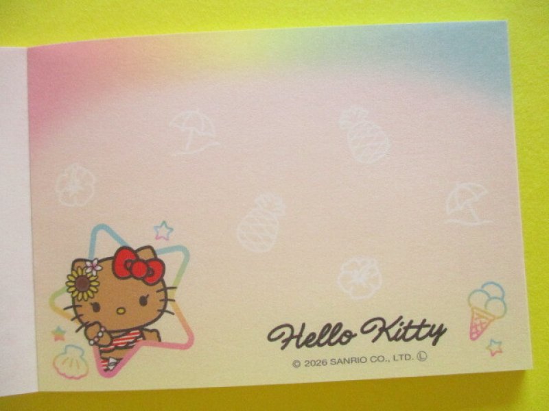 Photo2: Kawaii Cute Mini Memo Pad Hello Kitty Red Sanrio *Tropical (139705)