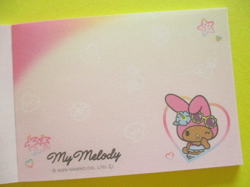 Photo2: Kawaii Cute Mini Memo Pad My Melody Sanrio *Tropical (139708)