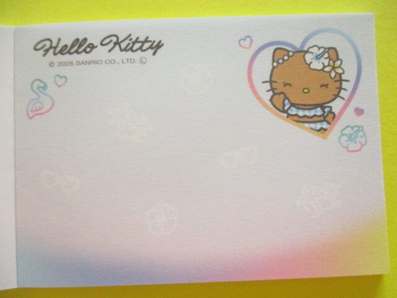 Photo2: Kawaii Cute Mini Memo Pad Hello Kitty Blue Sanrio *Tropical (139704）