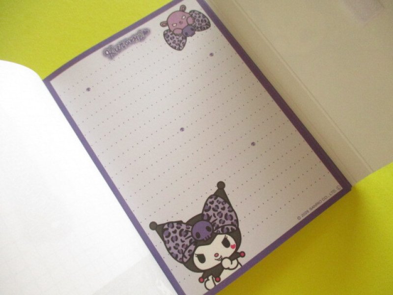 Photo2: Kawaii Cute Die-Cut Large Memo Pad Gal Art Sanrio *Kuromi (307934)