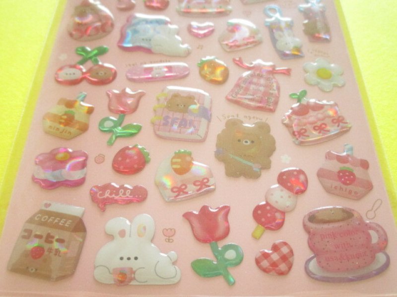 Photo2: Kawaii Cute Collectholic Stickers Sheet Q-LiA *Pink (01164)
